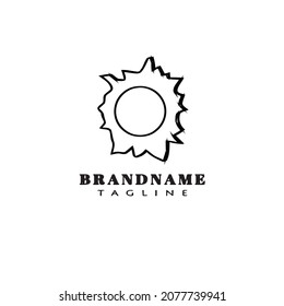 imagen de viñeta creativa icono de dibujos animados plantilla de diseño de vector aislado negro