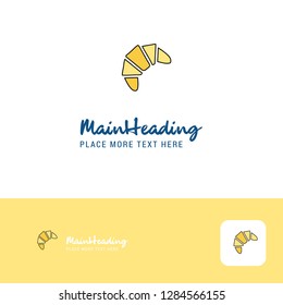 Creative Bun Logo Design. Flat color Logo place for Tagline. Vector Illustration