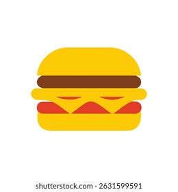 Ilustración vectorial de hamburguesas artísticas: diseño creativo de alimentos.