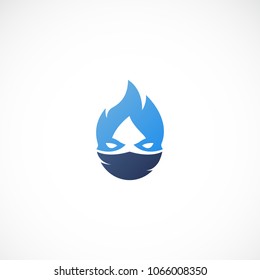 Creative burn ninja vector designs