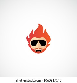 Creative burn people vector logo designs