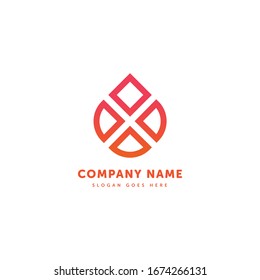 Creative Burn vector logo icon design template. Abstract logotype concept element sign shape.