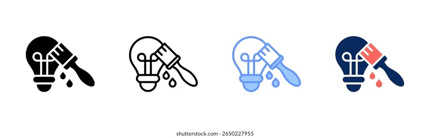 Creative Burst icon sheet multiple style collection