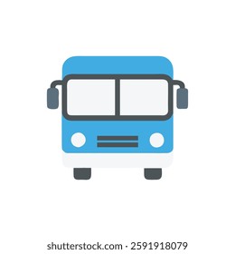 Creative bus icon that enhances various illustrative works.