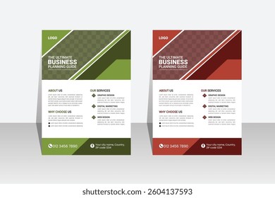 Creative business A4 size flyer .Leaflet presentationCorporate business marketing.	