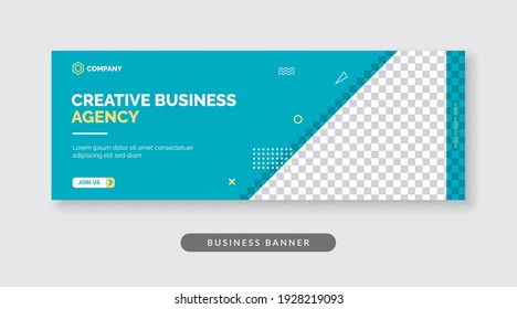 Creative business agency banner template