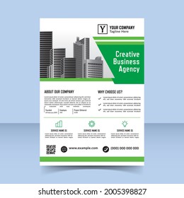 Creative business agency flyer template design