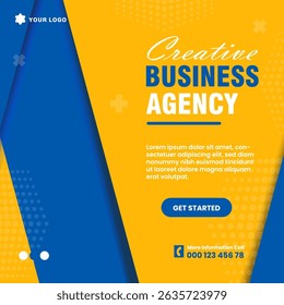 Creative Business Agency Marketing Flyer, Business Banner Social Media Post Template