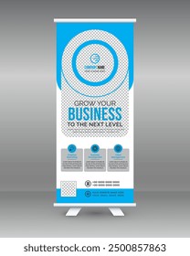 Creative business agency roll up banner design template