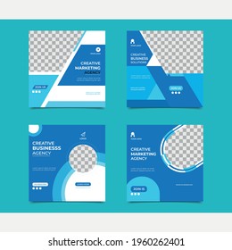 Creative business agency social media post template design.Corporate business social media design Facebook cover template web banner template.eps