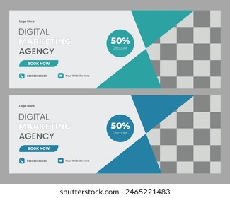 creative business agency social media facebook cover template