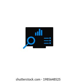 Creative business analytic icon vector