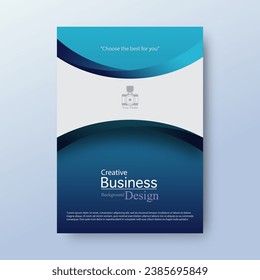Creative business background design template with space for place text for cover, flyer, book, brochure or poster.