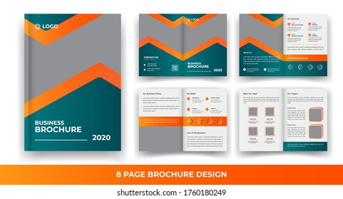 Plantilla de folleto multiplicidad de negocios creativos