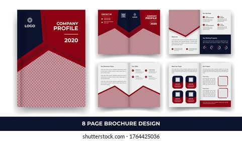 Creative business bi-fold brochure template