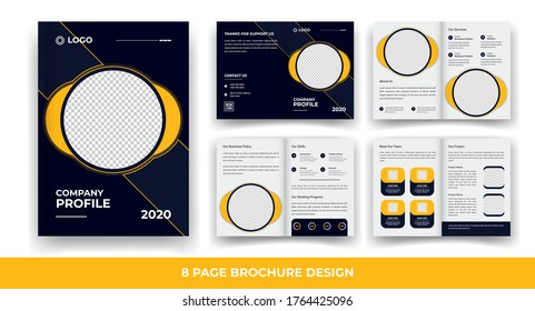 Plantilla de folleto multiplicidad de negocios creativos