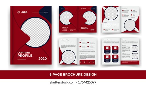 Creative business bi-fold brochure template