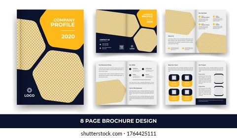 Plantilla de folleto multiplicidad de negocios creativos