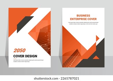 Creative business book cover design template