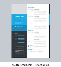Creative business brochure reflet flyer resume design