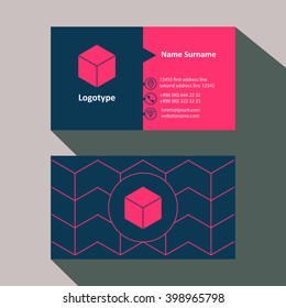 creative business card brochure pattern visit 