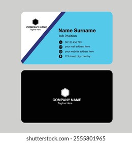Creative business card. Creative and Clean Business Card Template