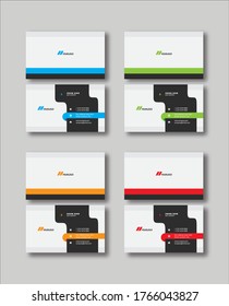 Creative Business Card cleand and with Variation Color