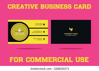 Creative Business Card for Commercial use 
