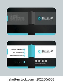 Creative Business Card with Company Service Detail