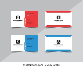 creative business card design. 2 color variant