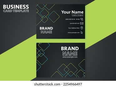 Diseño creativo de tarjetas de visita. Resumen de la plantilla de diseño elegante de la tarjeta de visita. Antecedentes comerciales.