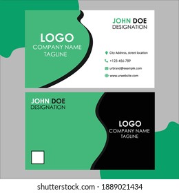 Diseño creativo de tarjetas de visita con todos los detalles profesionales.