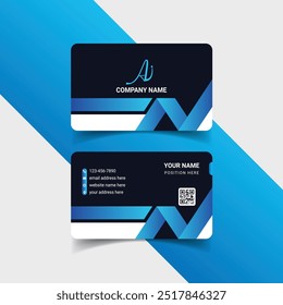 Creative business card design in Blue Color