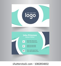 Creative Business Card Design. Clean Business Card Template. Vector Illustration