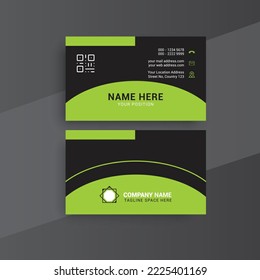 Creative Business Card Design.  Modern Card Design. Photos  Vector Standard Template