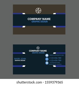 creative business card design template. it is colorful design. 