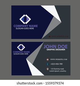creative business card design template. it is colorful design. 