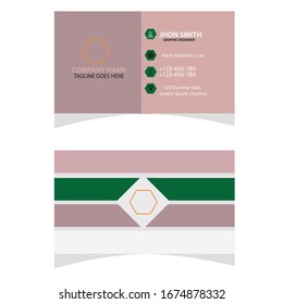 Plantilla de diseño de tarjeta de presentación creativa.
