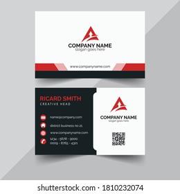 plantilla de diseño de tarjetas de visita creativa