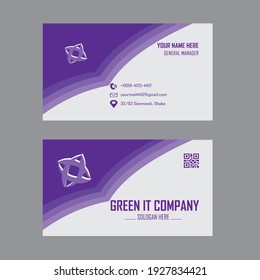 Creative Business card design Template .