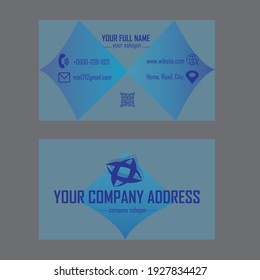 Creative Business card design Template .
