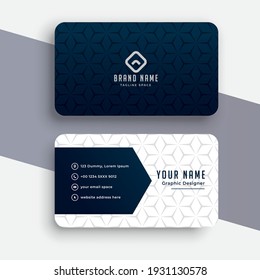 creative business card design template vector