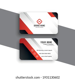 vector de plantilla de diseño de tarjeta de negocio creativo