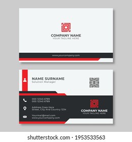 plantilla de diseño de tarjetas de visita creativa