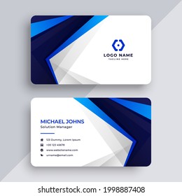 Creative business card design template
