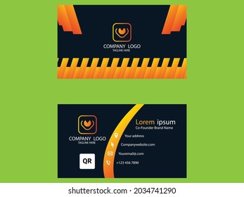 Plantilla de diseño de tarjetas de visita creativa 