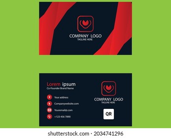 Plantilla de diseño de tarjetas de visita creativa 