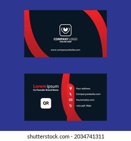 Creative business card design template 
