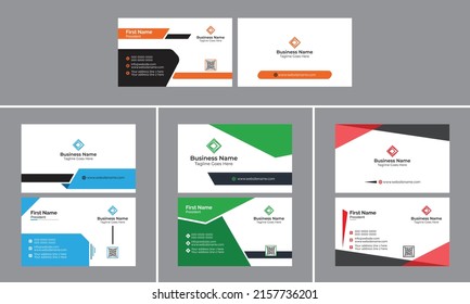 Creative Business Card Design template set bundle