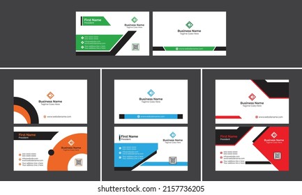 Creative Business Card Design template set bundle